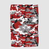 Rode en grijze camouflage, leger, leger golfhanddoek (Voorkant)