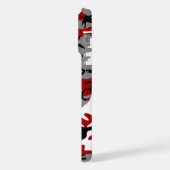 Rode en grijze camouflage, leger, leger iPhone hoesje (Linkerkant)