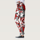 Rode en grijze camouflage, leger, leger leggings (Links)