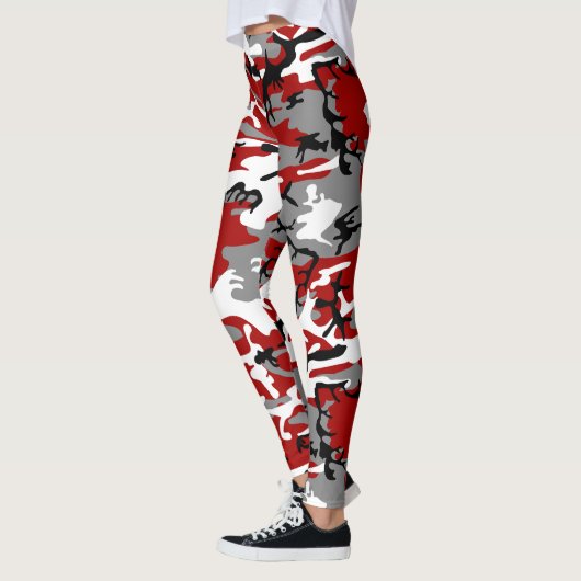 Rode en grijze camouflage, leger, leger leggings (Links)