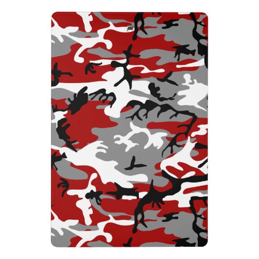 Rode en grijze camouflage, leger, leger mini klembord (Achterkant)