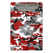 Rode en grijze camouflage, leger, leger mini klembord (Voorkant)