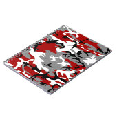 Rode en grijze camouflage, leger, leger notitieboek (Linkerzijde)