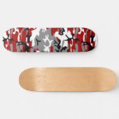Rode en grijze camouflage, leger, leger persoonlijk skateboard (Horizontaal)