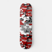 Rode en grijze camouflage, leger, leger persoonlijk skateboard (Voorkant)