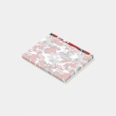 Rode en grijze camouflage, leger, leger post-it® notes (Schuin)