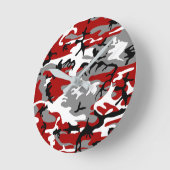 Rode en grijze camouflage, leger, leger ronde klok (Hoek)