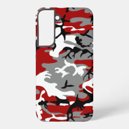 Rode en grijze camouflage, leger, leger samsung galaxy hoesje