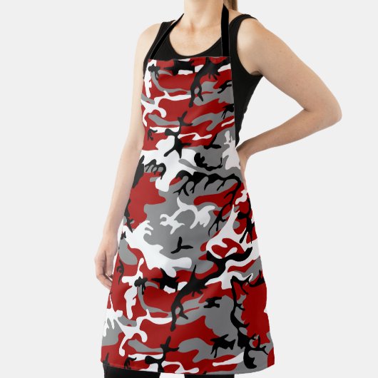 Rode en grijze camouflage, leger, leger schort (Insitu)