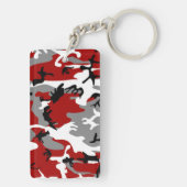 Rode en grijze camouflage, leger, leger sleutelhanger (achterkant)