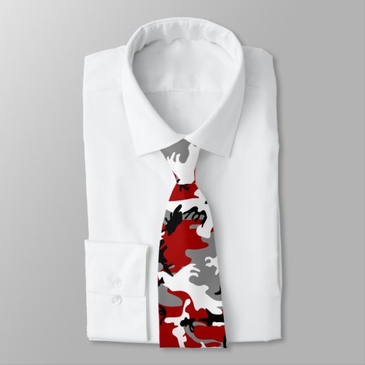 Rode en grijze camouflage, leger, leger stropdas (Gebonden)