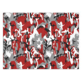 Rode en grijze camouflage, leger, leger tafelkleed (Voorkant (Horizontaal))
