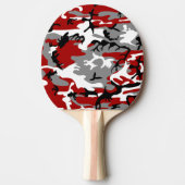 Rode en grijze camouflage, leger, leger tafeltennisbatje (Voorkant)