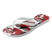 Rode en grijze camouflage, leger, leger teenslippers (Schuin)