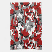 Rode en grijze camouflage, leger, leger theedoek (Verticaal)