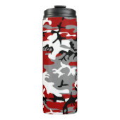 Rode en grijze camouflage, leger, leger thermosbeker (Voorkant)
