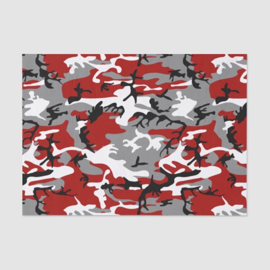 Rode en grijze camouflage, leger, leger tissuepapier (Voorkant)