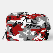 Rode en grijze camouflage, leger, leger toilettasje (Achterkant)