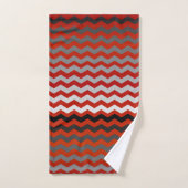 Rode en grijze Chevron Stripes Bad Handdoek (Handdoek)