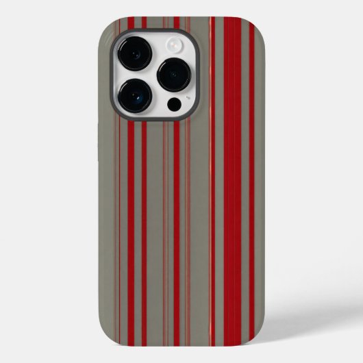rode en grijze lijnen Case-Mate iPhone case (Achterkant)