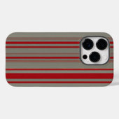 rode en grijze lijnen Case-Mate iPhone case (Achterkant (horizontaal))