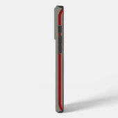 rode en grijze lijnen Case-Mate iPhone case (Achterkant / Links)
