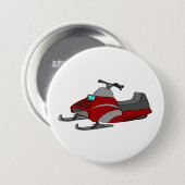 Rode en grijze samsloep ronde button 7,6 cm (Voorkant /achterkant)