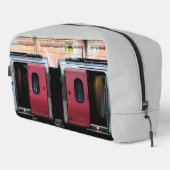 Rode en grijze trein toilettasje (Rechterhoek)