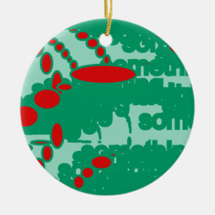 rode en groene 1123 abstracte kunst keramisch ornament