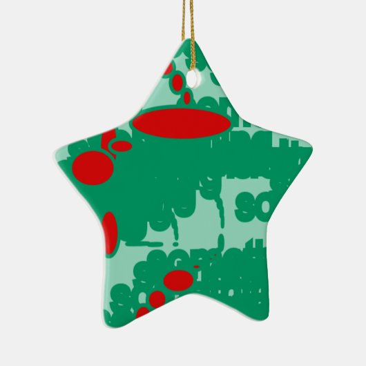 rode en groene 1123 abstracte kunst keramisch ornament (Rechts)