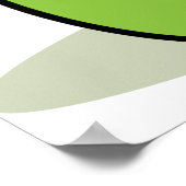 Rode en Groene Appel stapel Verse Vruchten Poster (Hoek)