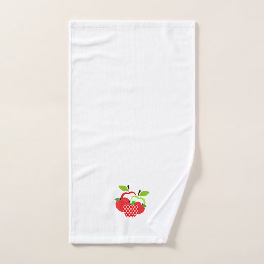 Rode en groene appels bad handdoek (Handdoek)