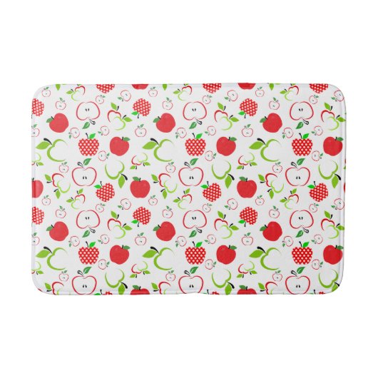 Rode en groene appels badmat (Voorkant)