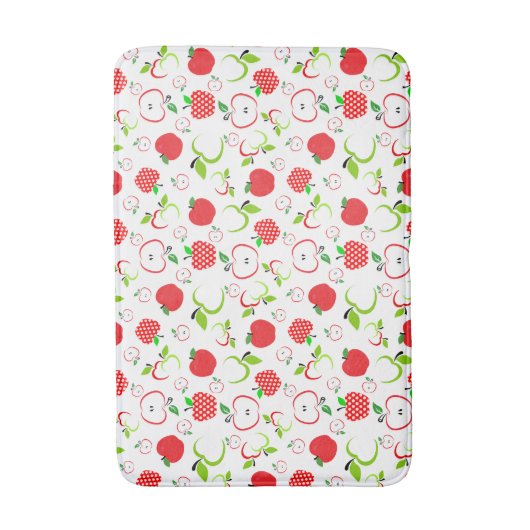 Rode en groene appels badmat (Voorkant Verticaal)