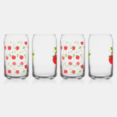 Rode en groene appels blikvorm glas (Rechts)