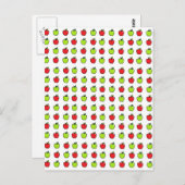 Rode en groene appels briefkaart (Voorkant / Achterkant)