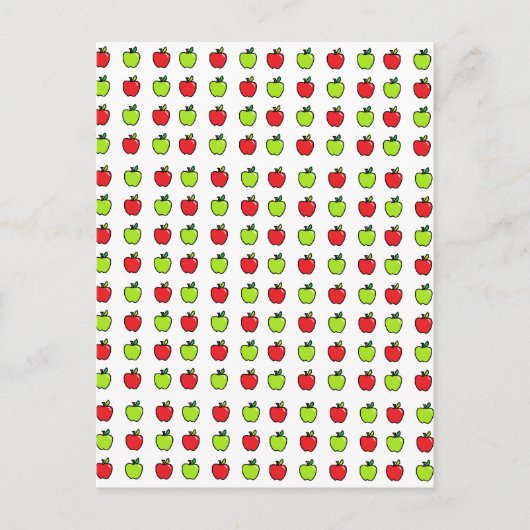 Rode en groene appels briefkaart (Voorkant)