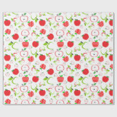 Rode en groene appels cadeaupapier (Vlak)