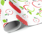 Rode en groene appels cadeaupapier (Rol Hoek)