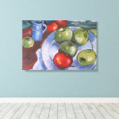 Rode en groene appels canvas afdruk (Insitu (Houten vloer))