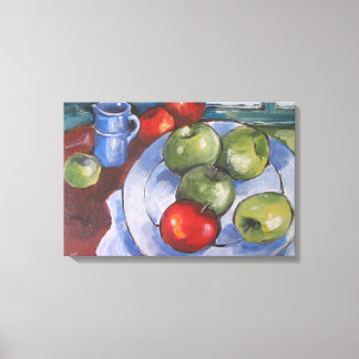 Rode en groene appels canvas afdruk