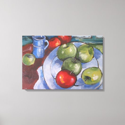Rode en groene appels canvas afdruk (Voorkant)