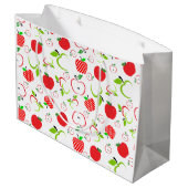 Rode en groene appels groot cadeauzakje (Achterkant Gekanteld)