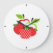 Rode en groene appels grote klok (Voorkant)