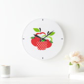 Rode en groene appels grote klok (Huis)