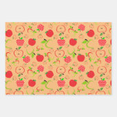 Rode en groene appels inpakpapier vel (Voorkant 3)