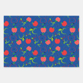 Rode en groene appels inpakpapier vel (Voorkant 2)