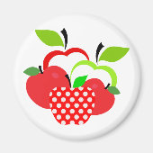 Rode en groene appels magneet (Voorkant)