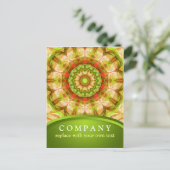 Rode en groene appels Mandala Briefkaart (Staand voorkant)