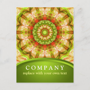 Rode en groene appels Mandala Briefkaart